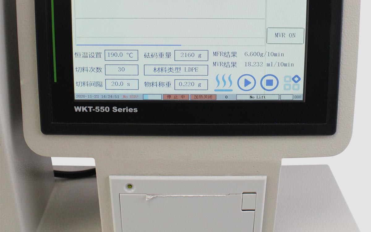 WKT-550TC Melt Flow Indexer WKT-550TC Melt Flow Indexer