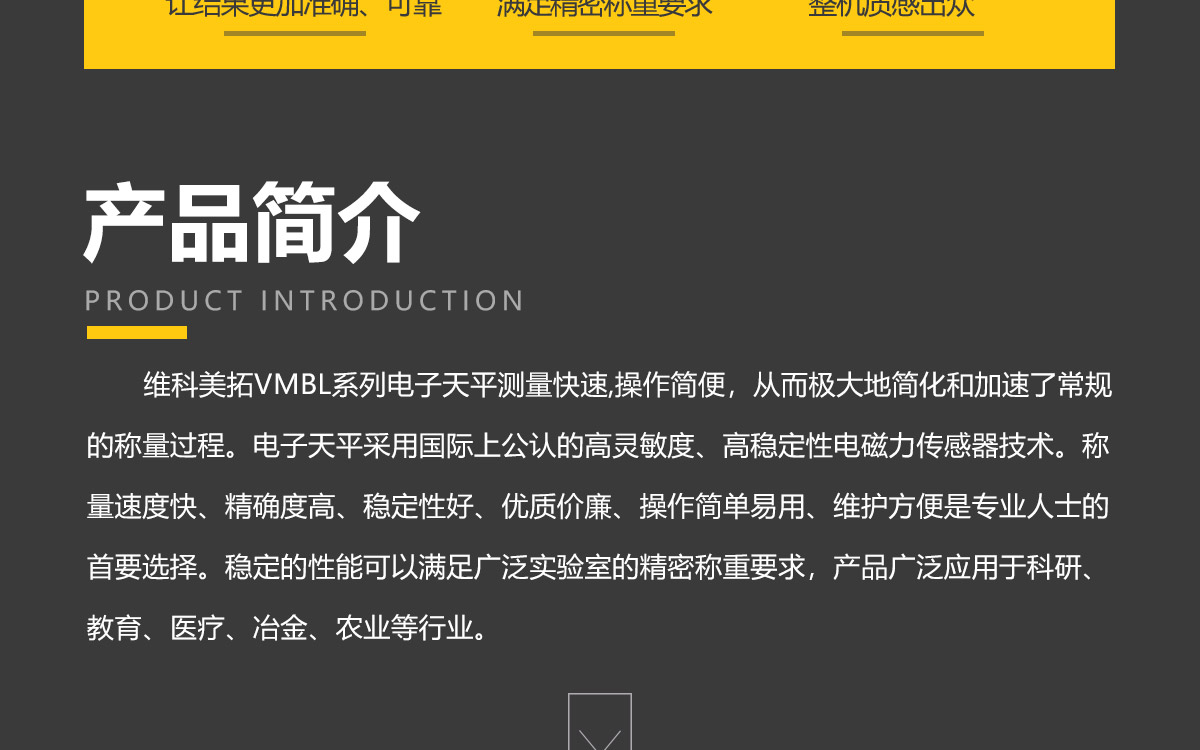 VMBL Series Portable Precision Electronic Balance VMBL Series Portable Precision Electronic Balance