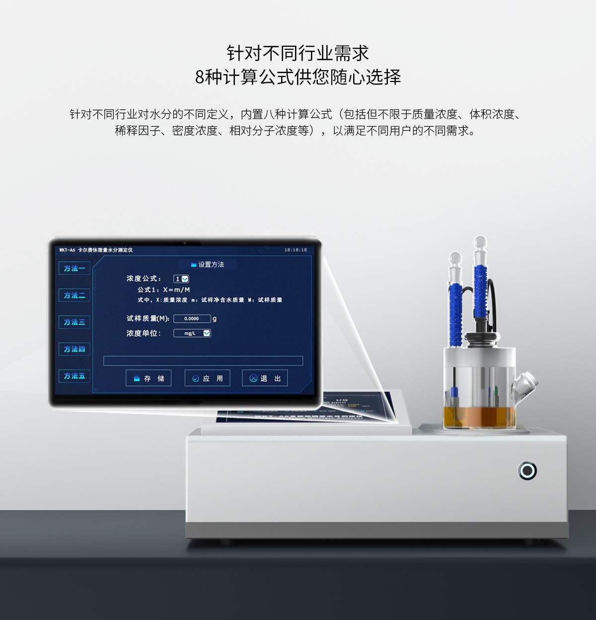 WKT-A6 Karl Fischer Trace Moisture Analyzer Coulometric WKT-A6 Karl Fischer Trace Moisture Analyzer Coulometric
