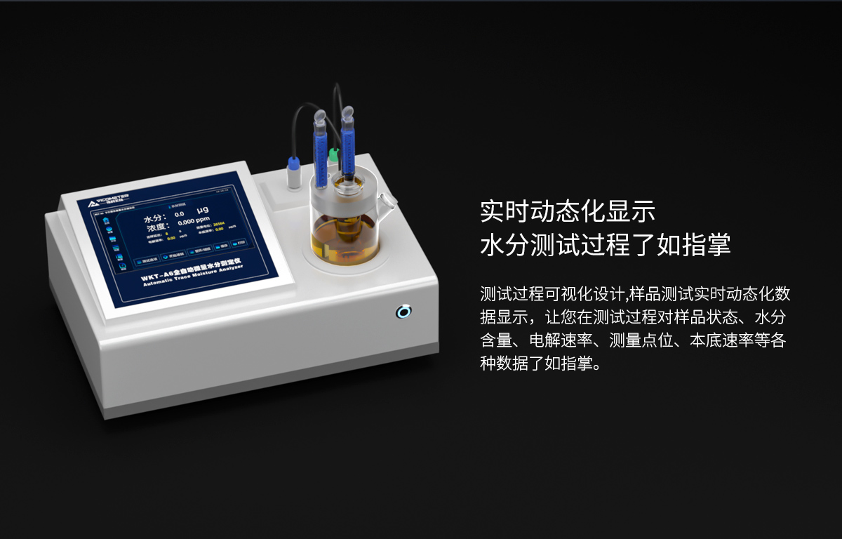 WKT-A6 Karl Fischer Trace Moisture Analyzer Coulometric WKT-A6 Karl Fischer Trace Moisture Analyzer Coulometric