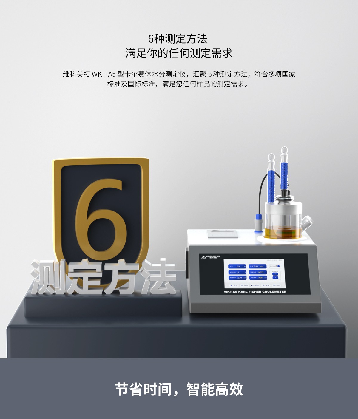 WKT-A5 Karl Fischer Trace Moisture Analyzer Coulometric WKT-A5 Karl Fischer Trace Moisture Analyzer Coulometric