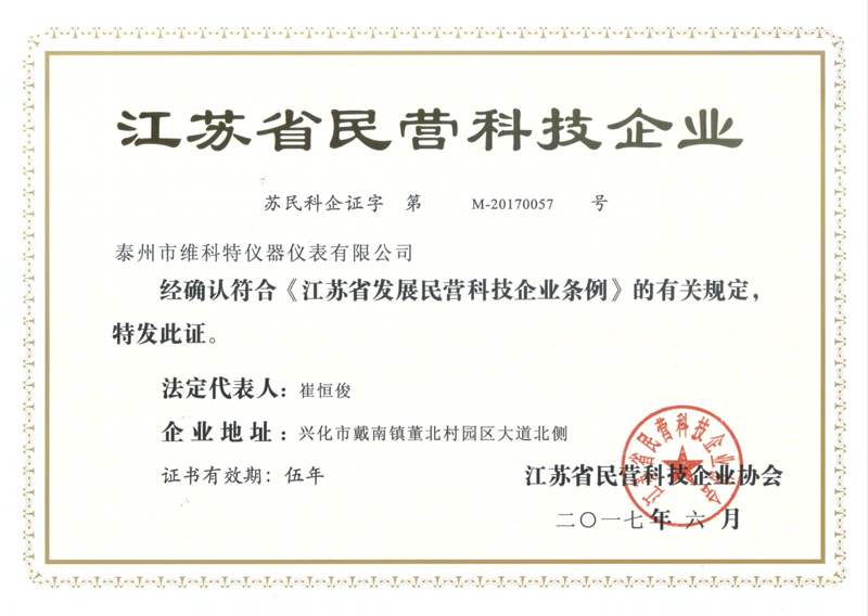 Jiangsu Province Private Science and Technology Enterprise.jpg