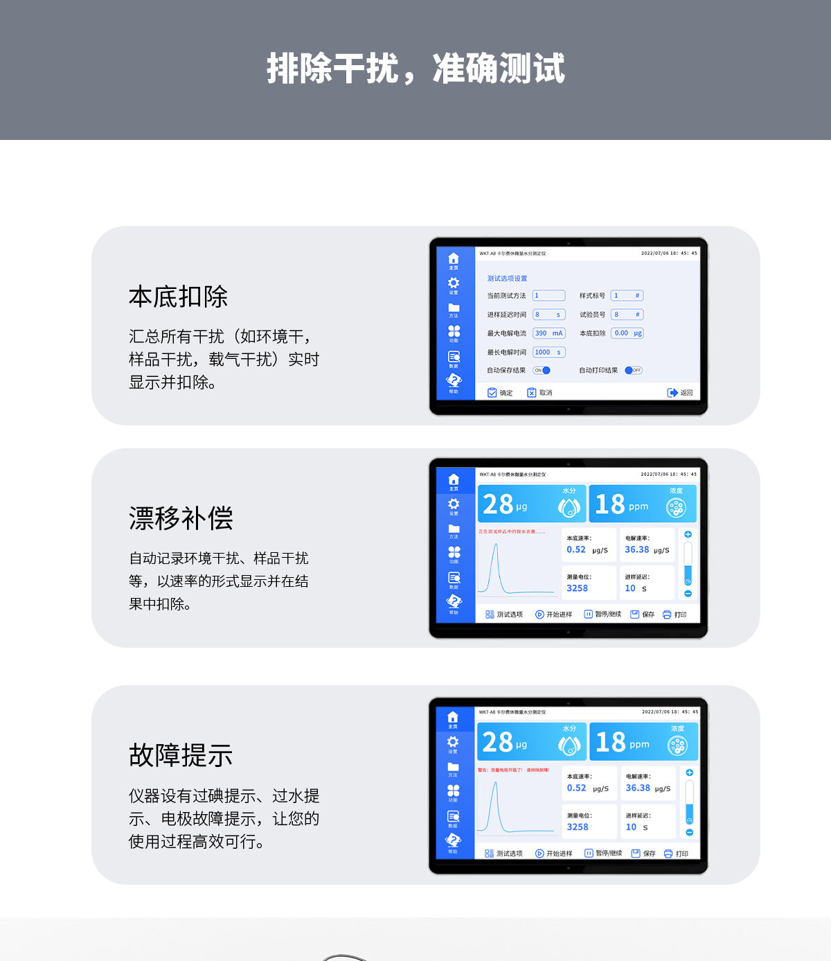 WKT-A8 Automatic Moisture Analyzer Automatic Reagent Exchange WKT-A8 Automatic Moisture Analyzer Automatic Reagent Exchange